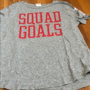 PINK short sleeve “squad goals tee